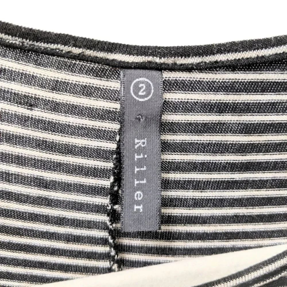 RILLER & FOUNT Ricky Striped Modal Dress M - Picture 5 of 10